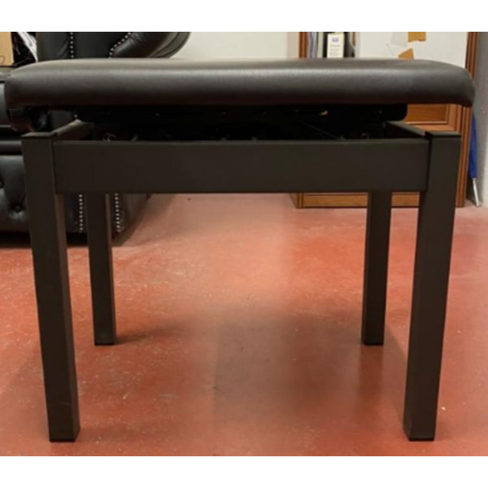 HY-TM41-SATIN-BLACK Банкетка, матовый черный, искусственная кожа, Rin