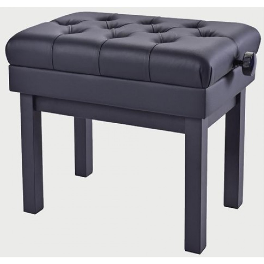 HY-TM58-SATIN-BLACK Банкетка, матовый черный, искусственная кожа, Rin