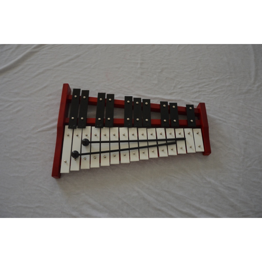 Металлофон TJW HYTL25R, 25 нот, с чехлом