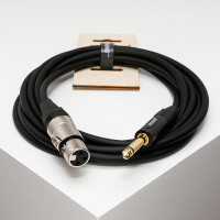 Кабель инструментальный SHNOOR IC124-XFJM-5m, XLRF-6.35мм моно, 5м