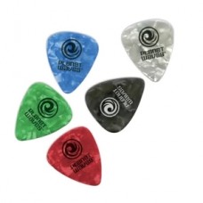 PLANET WAVES 1CBKP4-10 - медиатор (0,70mm), (10шт), чёрный перламутр, Medium, Standard