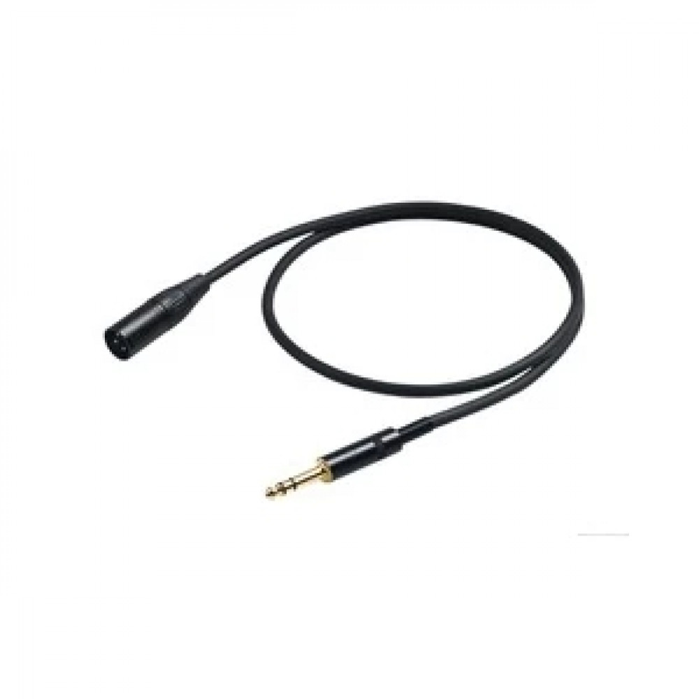PROEL CHL230LU10 - микрофонный кабель, 6.3 джек стерео <-> XLR (папа), длина 10м