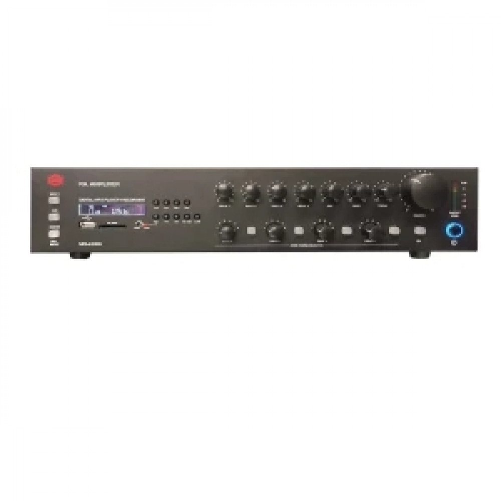 SHOW MPA-240RS - трансляц. система 240 Вт,DC24 В,25/70/100 В, MP3-плеер,4micline+aux, 4 зоны