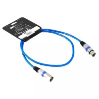 Микрофонный кабель INVOTONE ACM1102 B, XLR(папа) <-> XLR(мама), длина 2 м (синий)