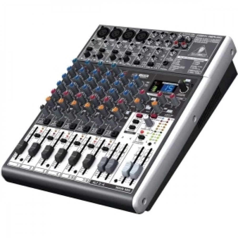 Микшер,4 моно BEHRINGER X1204USB, 2 стерео,2 AUX-шины, процессор эффектов, интегрированный USB