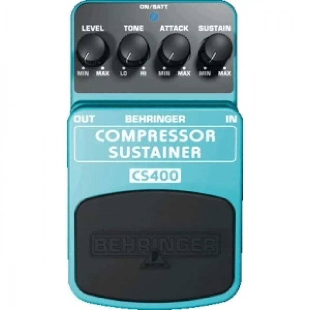 BEHRINGER CS400 - педаль эффектов (компрессор) для гитар, бас-гитар и клавиш