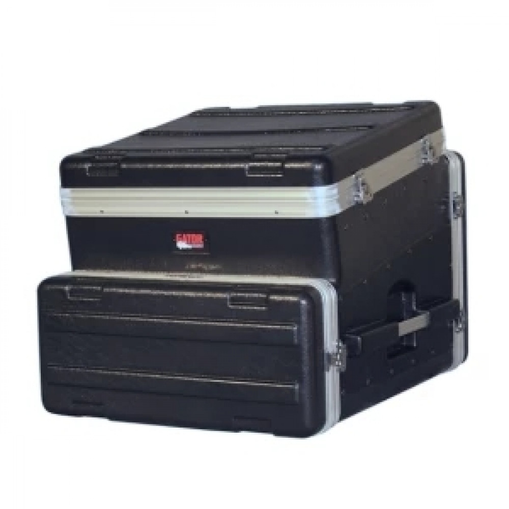 GATOR GRC-10X4 - рэковый кейс,пластик,черный,10U верх, 4U низ, компактный, легкий доступ к кабелям