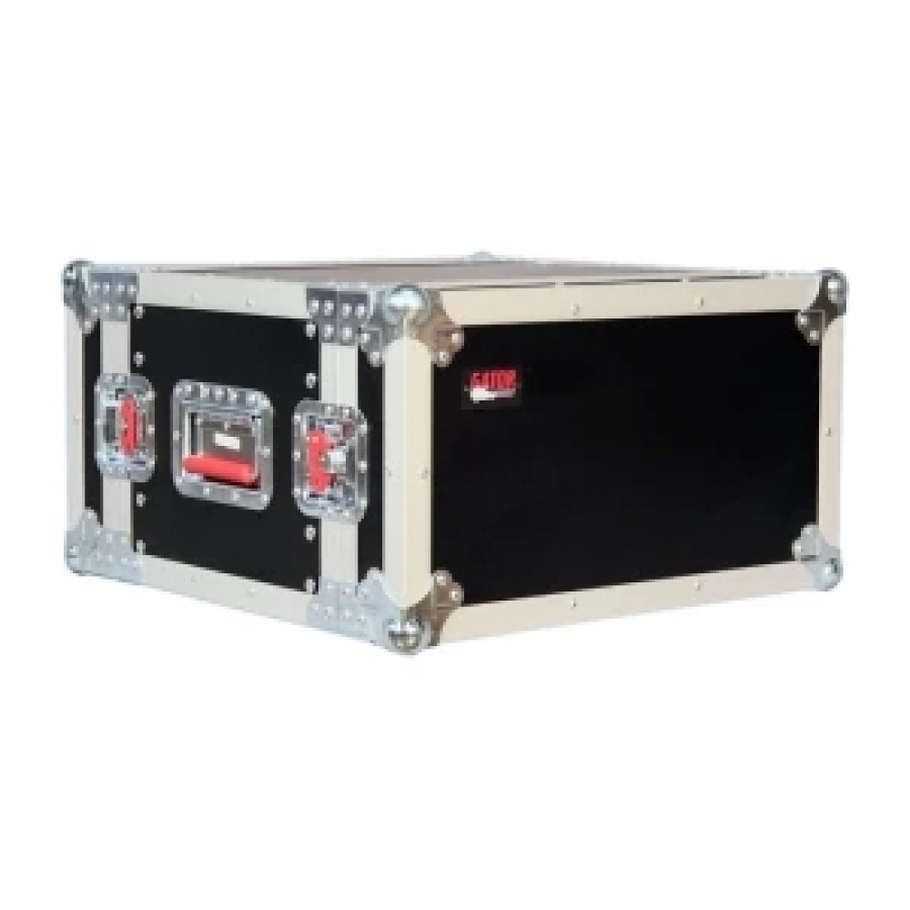 GATOR G-TOUR EFX6 - рэковый флайт-кейс,6 U,красные ручки с резиновым покр.,дерево,черн., вес 12,99кг