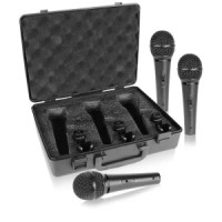 Динамические микрофоны (комплект BEHRINGER XM1800S, из 3 шт.) с выключателем, в кейсе