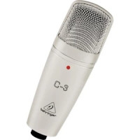 Студийный конденсаторный микрофон,40 BEHRINGER C-3, 18000 Гц ,кардиоида, всенаправленная, восьмер