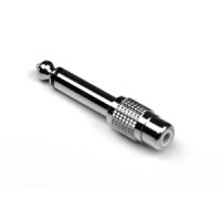 Переходник RCA <> джек INVOTONE AD160, 6,35 мм моно, корпус металл