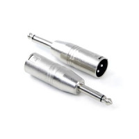 Переходник джек моно 6.3мм <> XLR INVOTONE AD460, 3P, корпус металл