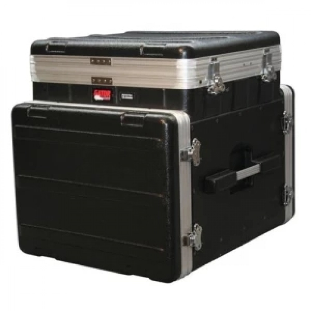 GATOR GRC-10X8 PU - кейс,пластик,черный,10U верх, 8U низ, подъемный механизм