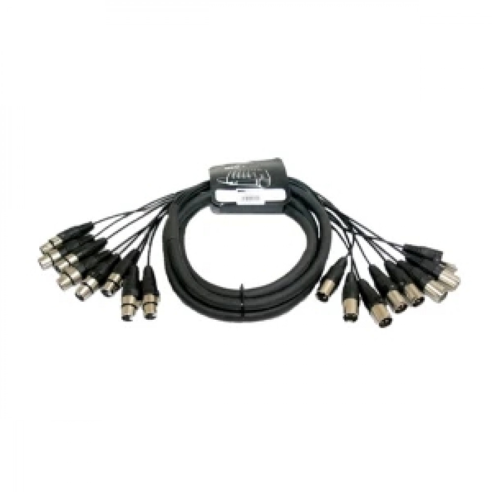 INVOTONE SNX83 - аудио мультикорная система веерный хвост, 8 XLR MALE*8 XLR FEMALE, длина 3 метра