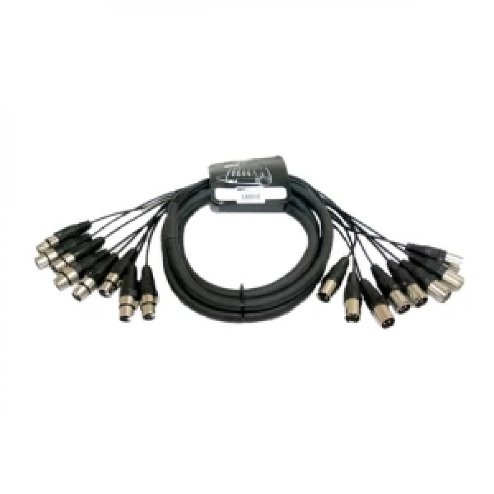INVOTONE SNX85 - аудио мультикорная система веерный хвост, 8 XLR MALE*8 XLR FEMALE, длина 5 метров