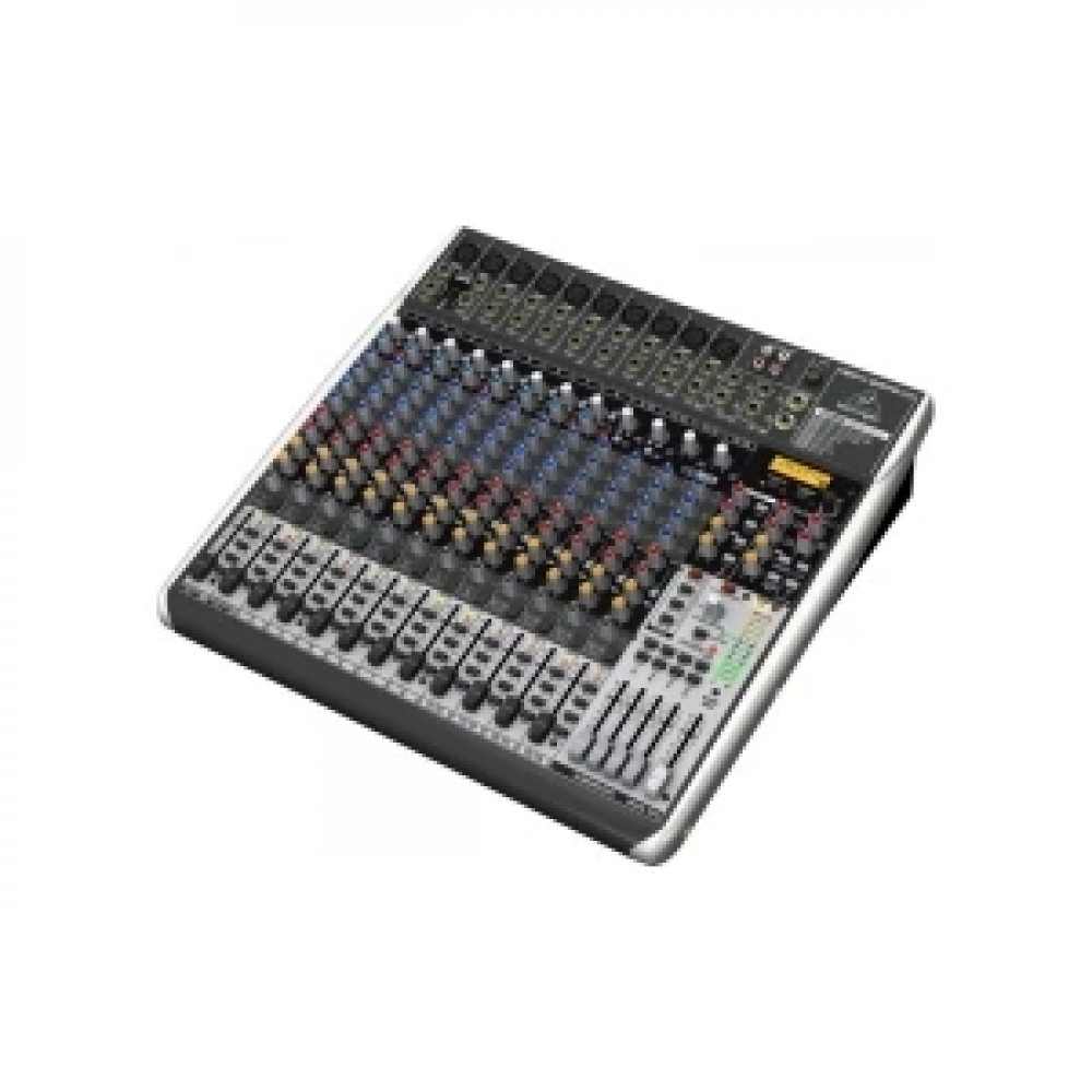 BEHRINGER QX2442USB - микшер, 16 каналов, USB/Audio интерфейс, DSP, 8 каналов компрессоров,4 группы