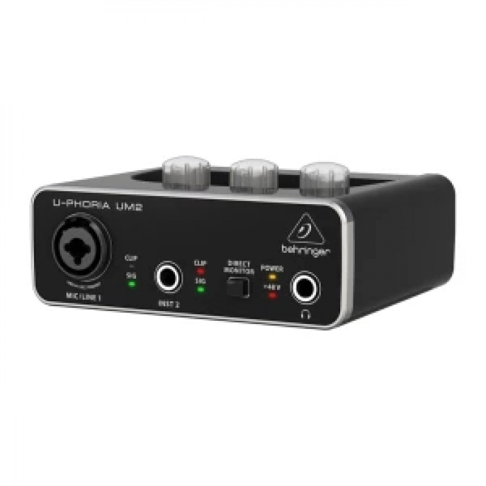BEHRINGER UM2 - аудиоинтерфейс USB, 2 входа, 2 выхода, микр. предусилитель XENYX