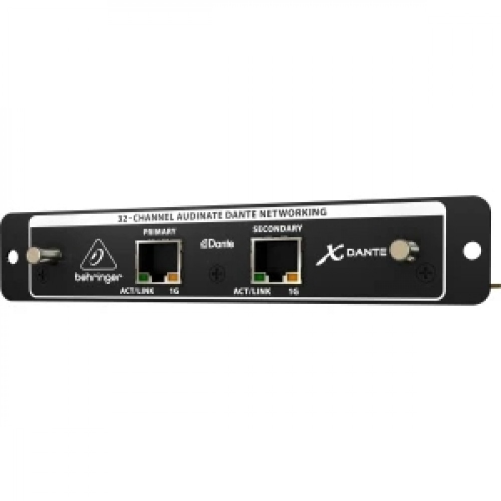 BEHRINGER X-DANTE - карта расширения Dante для X32, для записи и воспроизведения до 64 кан. аудио
