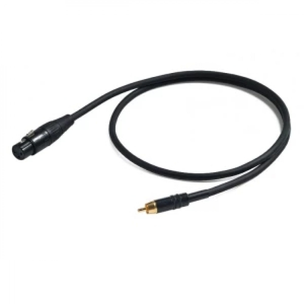 PROEL CHLP270LU3 - сценический кабель, XLR (мама) <-> RCA (папа), длина - 3м