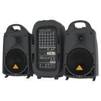 8-кан BEHRINGER PPA2000BT, порт. система звукоусиления, 10'+1', 2х1000Вт 4Ом, 2х500Вт 8Ом, DSP.