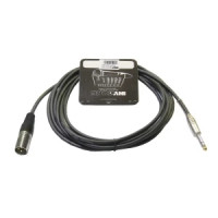 Микрофонный кабель INVOTONE ACM1005S BK, 6,3 джек стерео <-> XLR (папа), длина 5 м (черный)