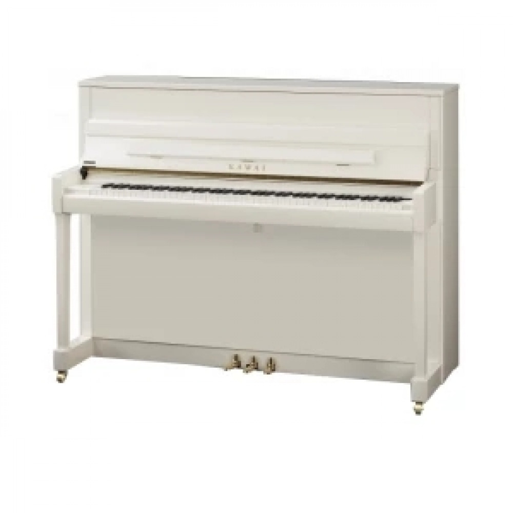 KAWAI K-200 WH/P - пианино, 114х149х57, 208 кг., банкетка (600), цвет белый полированный, механизм M