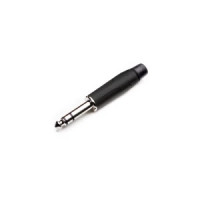 Джек стерео AMPHENOL ACPS-KB, кабельный, 6.3 мм, корпус металл, цвет - черный