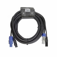 Кабель смежный 3х1.5мм2 INVOTONE ADPC1005, 2х0.22мм2 PowerCon in/out - XLR DMX in/out 5 м