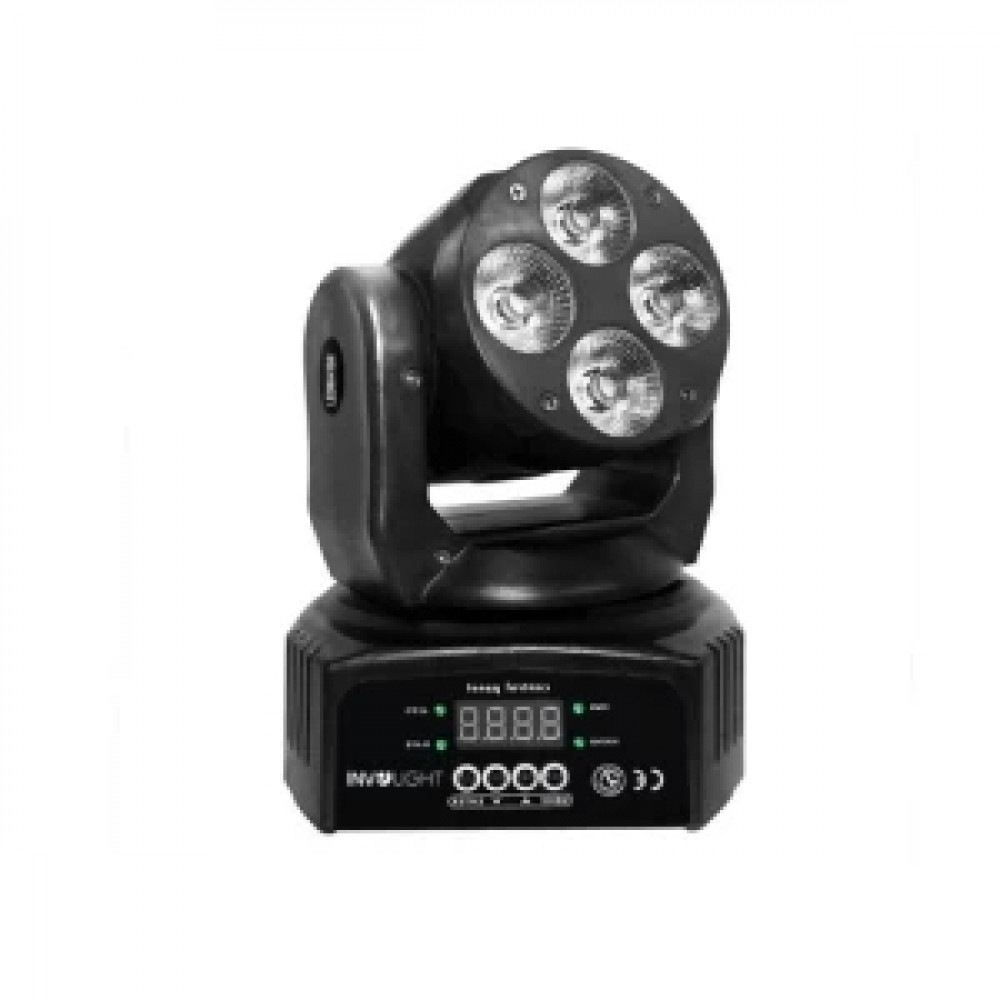 INVOLIGHT LEDMH416W - прожектор полного вращения (WASH), LED 4x 10 Вт RGBWA+UV, DMX-512