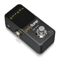 Хроматический тюнер с полиф TC ELECTRONIC POLYTUNE 3 NOIR, режимом и отключаемым буфером