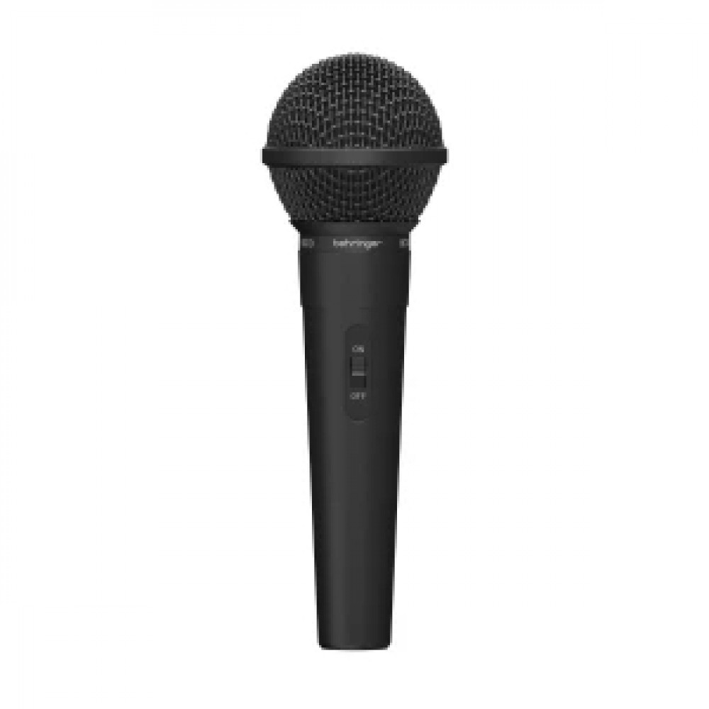 BEHRINGER BC110 - динамический вокальный микрофон с кнопкой, 80 Гц - 16 кГц, 600 Ом импеданс, чувст.