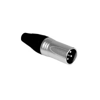 Разъём XLR 3Р INVOTONE XLR3M500, кабельный, папа, корпус металл/ пластик