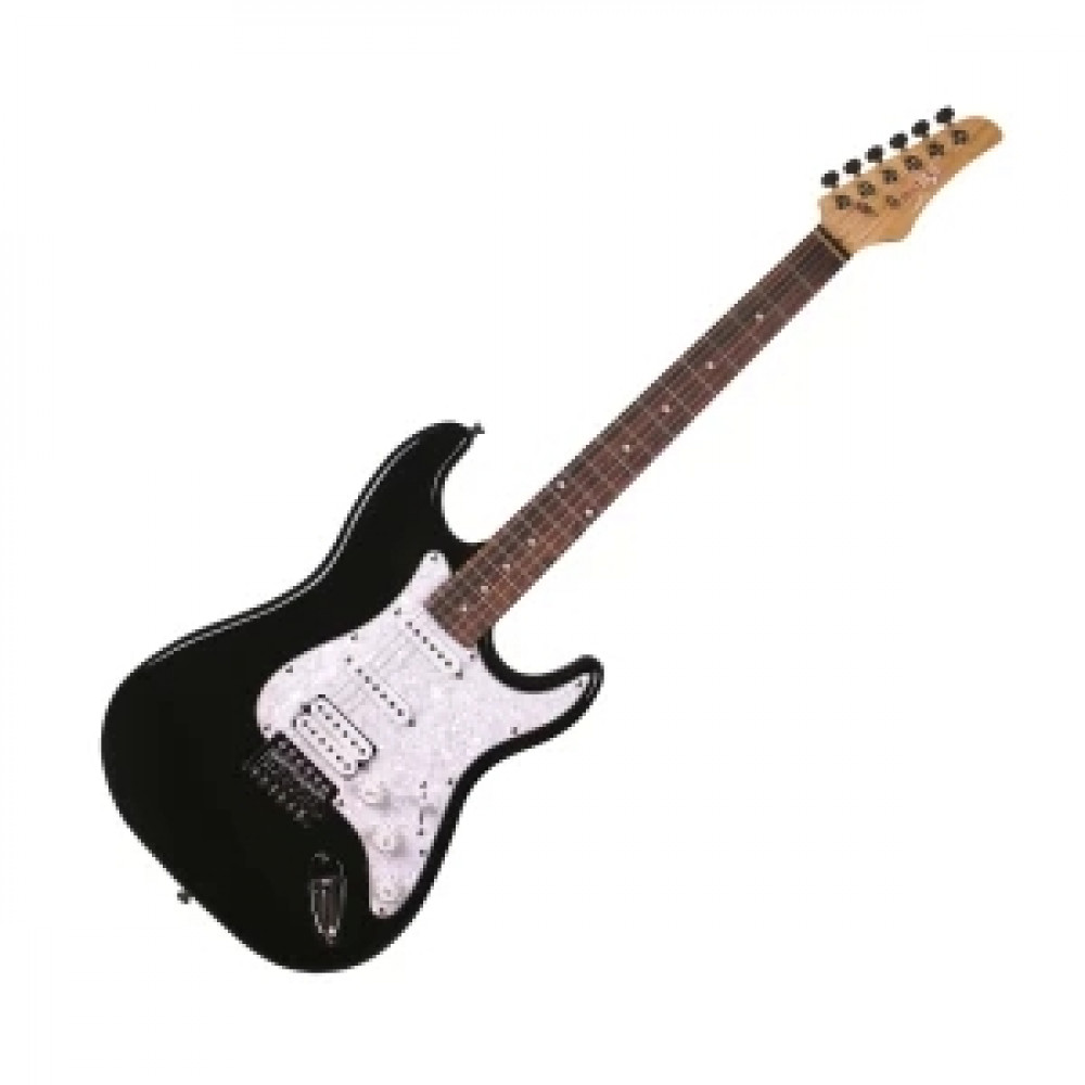 REDHILL STM200 BK - электрогитара, Стратокастер (Stratocaster), S-S-H, тополь/клен, цвет черный