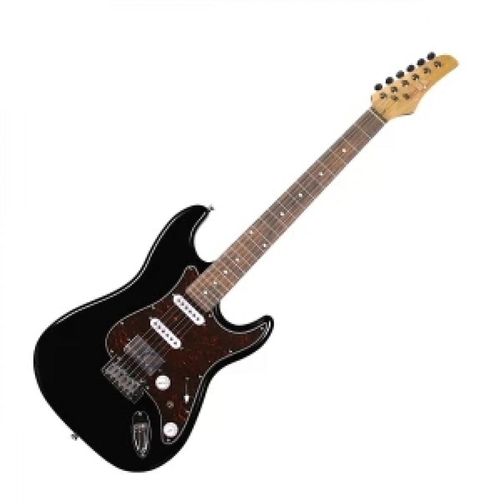 REDHILL STM300 BK - электрогитара, Стратокастер (Stratocaster), S-S-H, ольха/клен+палисандр, цвет че
