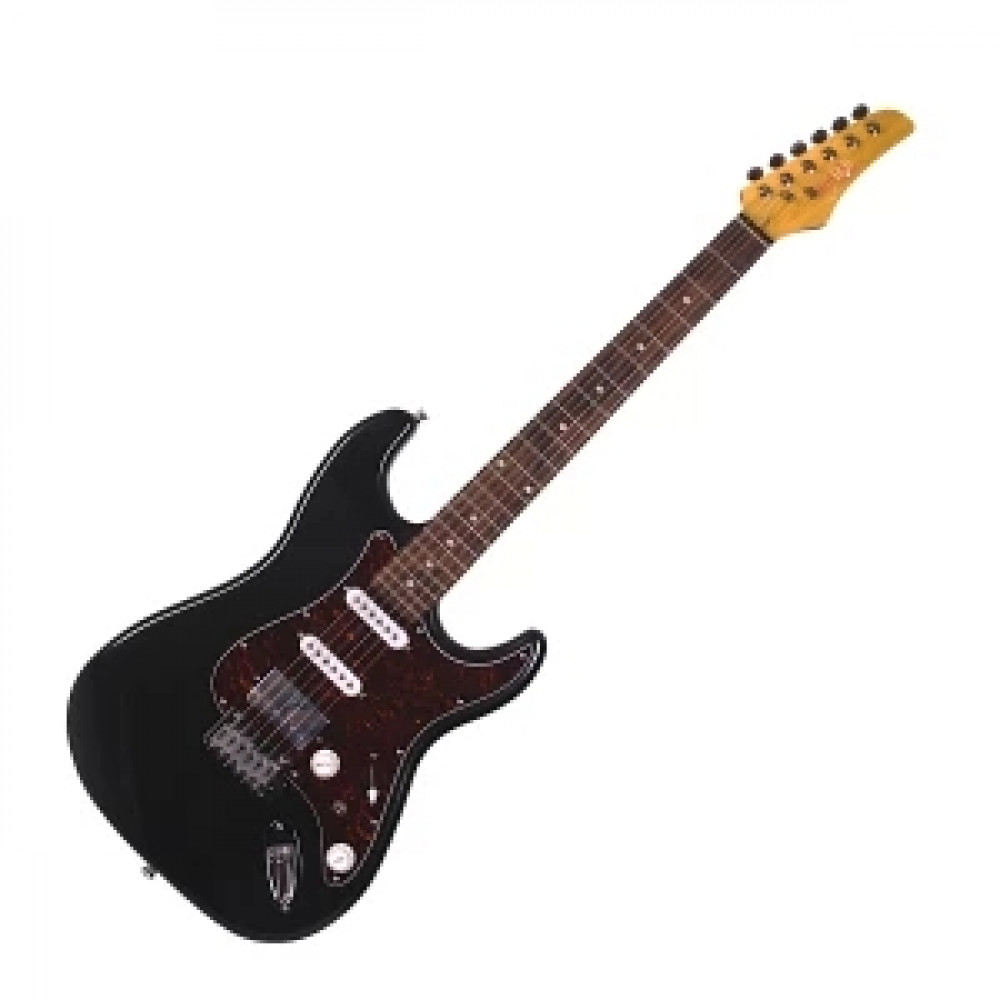 REDHILL STM300 MBK - электрогитара, Стратокастер (Stratocaster), S-S-H, ольха/клен+палисандр, цвет ч