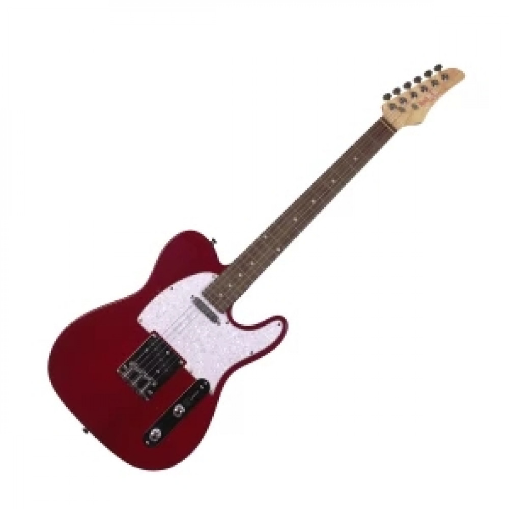 REDHILL TLX300 TR - электрогитара, Телекастер (Telecaster), S-S, ясень/клен, цвет прозрачный красный