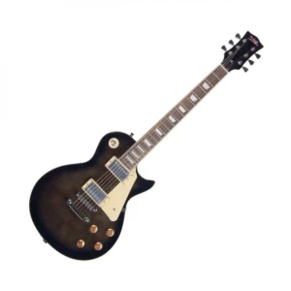 REDHILL LPX200 TBK - электрогитара, Лес Пол (Les Paul), 2 хамб., клен/окоуме, цвет черный