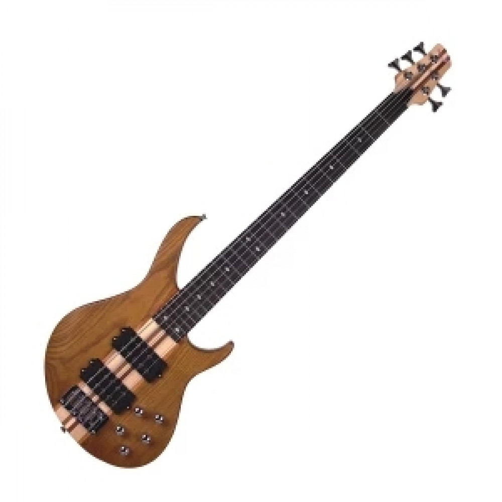 REDHILL JB500 NA - бас-гитара 5-стр., 2 хамб., ясень, сквозн. гриф клен+махагон, натуральный