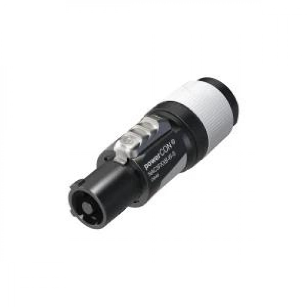 NEUTRIK NAC3FXXB-W-S - кабельный разъем PowerCon, выходной (серый), 16A/250В для кабелей 6-12 мм