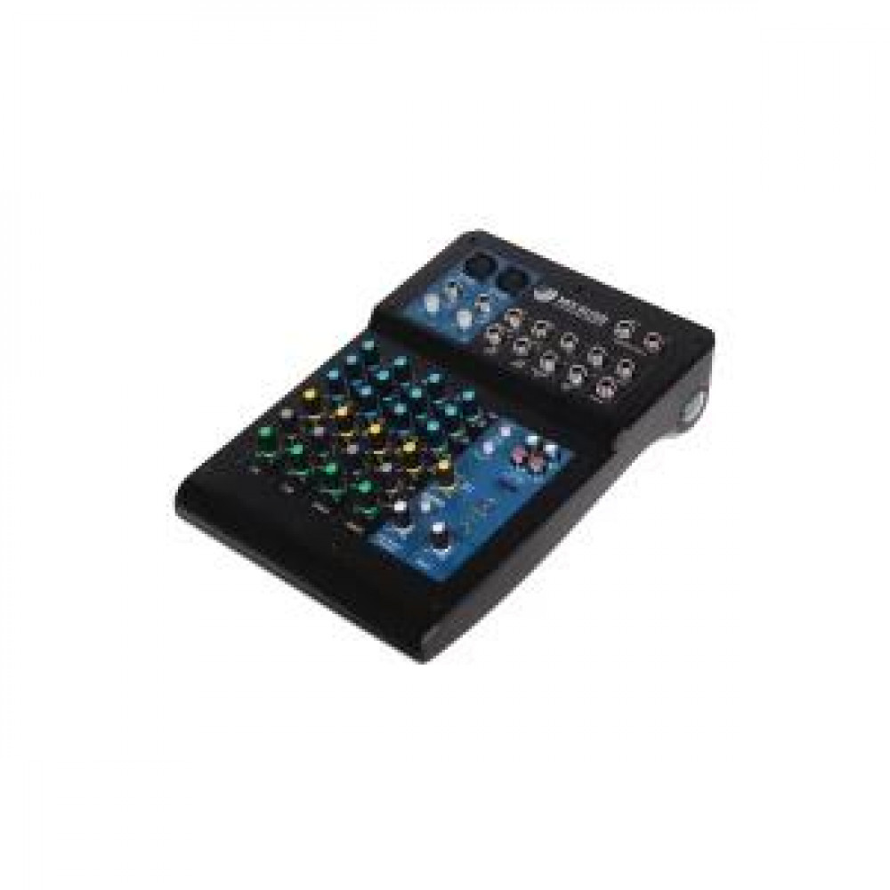 INVOTONE MiX .6USB - микшерный пульт, 2 моно входа, 4 стерео входа, TRS jack, 3-полосный эквалайзер,