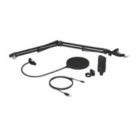 Профессиональный USB-микрофон для подкастов со штангой и BEHRINGER D3 PODCAST BUNDLE, поп-фильтром
