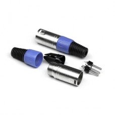 INVOTONE XLR3M100 - разъём XLR 3Р, папа, кабельный, корпус металл/ пластик