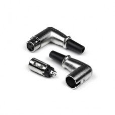 INVOTONE XLR3F200C - разъём XLR 3Р, угловой, кабельный, мама, корпус металл/ пластик