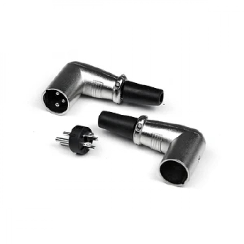 INVOTONE XLR3M200C - разъем XLR 3Р, папа, кабельный, угловой, корпус металл