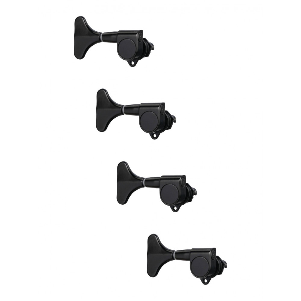 JB-150-4R-BK Колки для бас-гитары 4п, чёрные, Paxphil