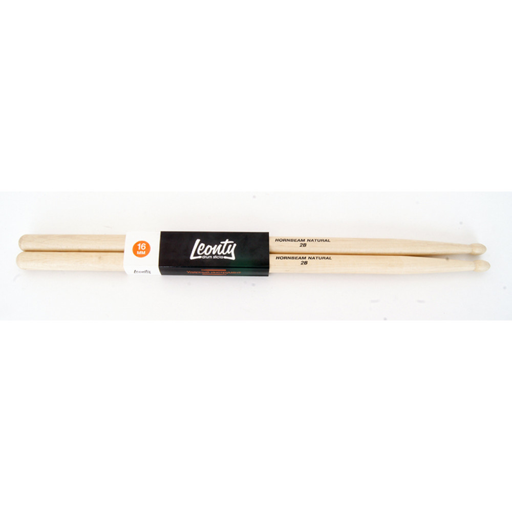 Барабанные палочки Leonty L2BW Hornbeam Natural 2В, граб, деревянный наконечник