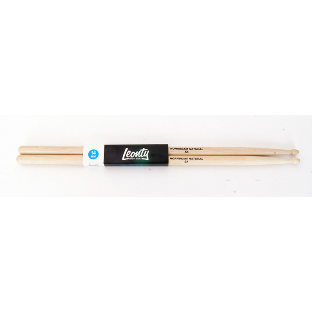 L5AW Hornbeam Natural 5A Барабанные палочки, граб, деревянный наконечник, Leonty