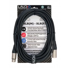 LA-N-MC/6 - STUDIO SERIES (NEUTRIK), Микрофонный кабель, XLR, 6 метров, LAudio