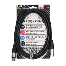 LA-R-MC/3 - STAGE SERIES (REAN), Микрофонный кабель, XLR, 3 метра, LAudio