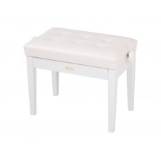 LB-21WHG Банкетка, белая, искусственная кожа, Rin